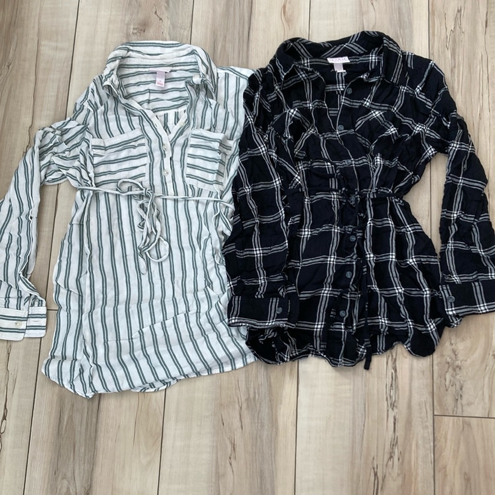 Isabel Maternity Long Sleeve Button Ups